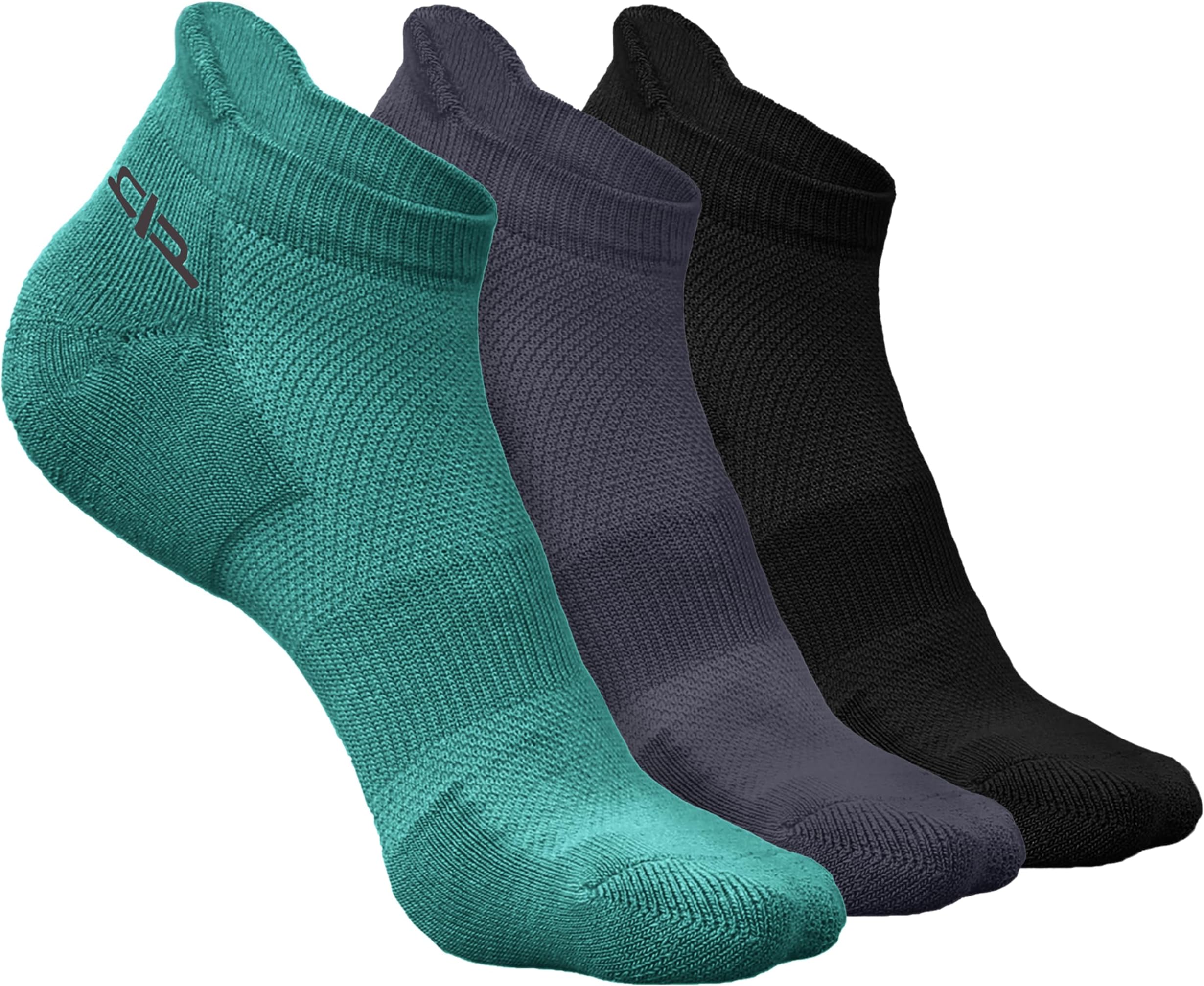 HEELIUMBamboo Socks for Men | Ankle Length | Odour-Free & Breathable | Padded Base & Anti-bacterial | 3X Softer than Cotton Socks