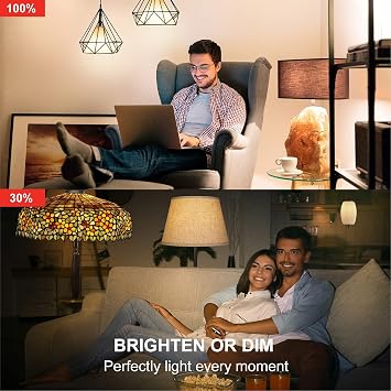 Sengled Smart Bulbs That Work with Alexa, WiFi Light Bulbs LED E27 Compatibal with Alexa Echo Dot Google Home, Dimmable Remote Control, Smart Light Bulbs 87% Energy Saving 60W, 806LM 2700K, 2 Pack