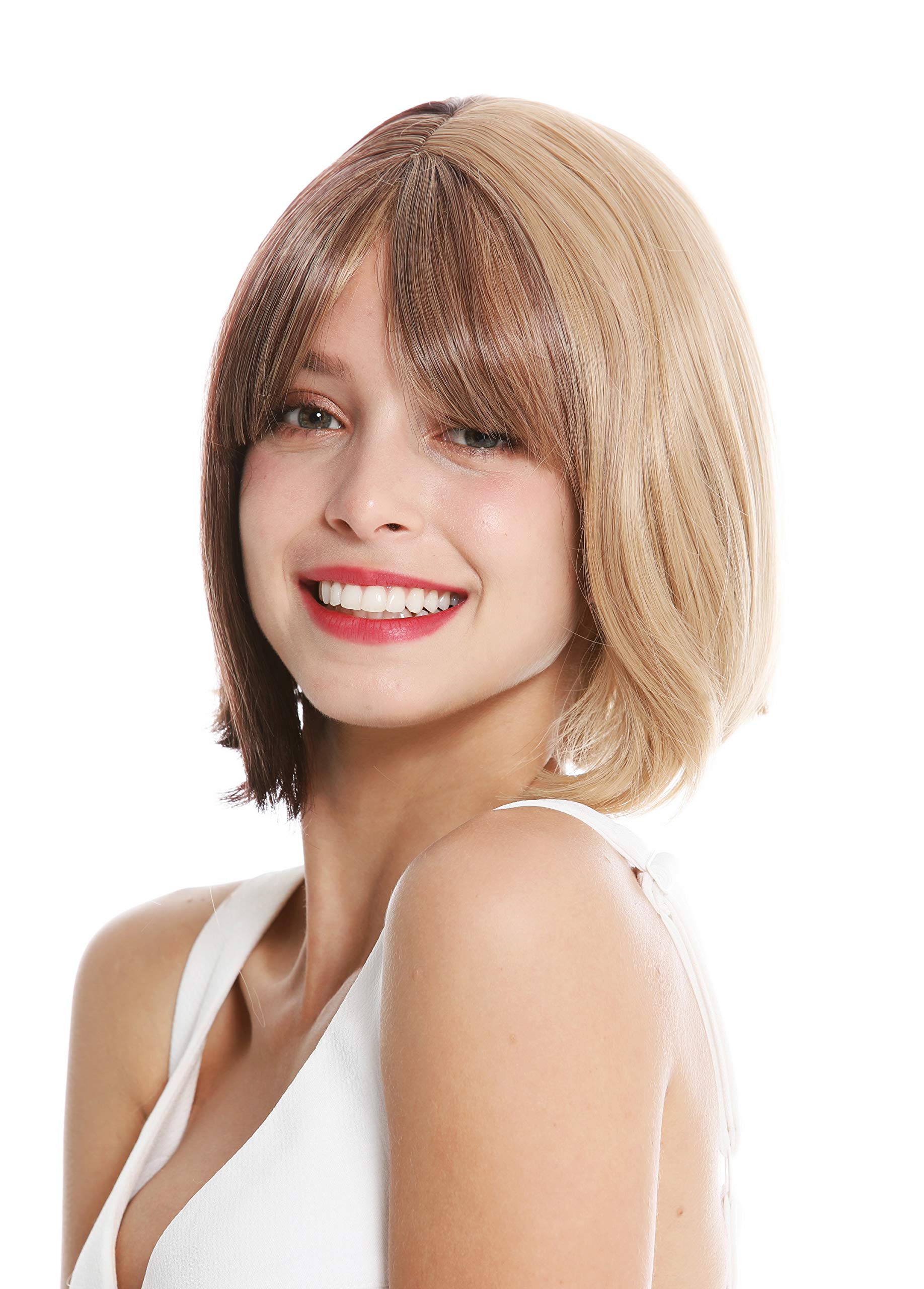 WIG ME UP - GFW2641-18+33 women's quality wig fringe short bob long-bob extravagant light brown mix brown - Image 3