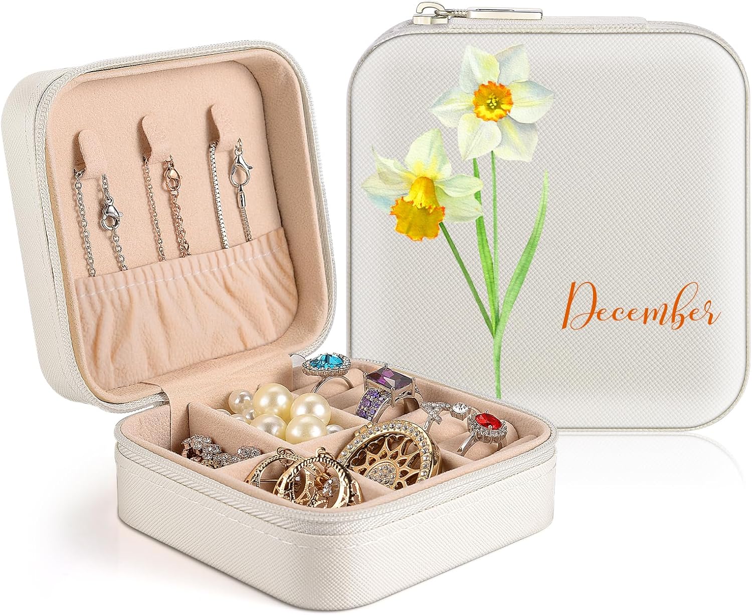 SPETYORT Personalized Jewelry Box for Women, Custom Travel