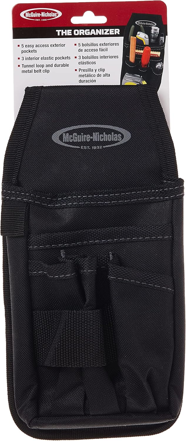 McGuire-Nicholas Mini Organizer | Mini Nylon Organizer Pocket Attachment for Tool Belt | Durable and Compact Tool Holder - Image 5