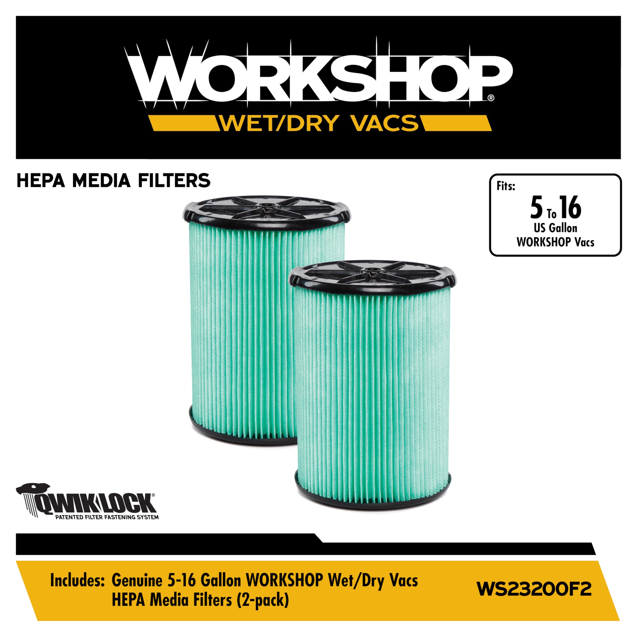 WORKSHOP Vacuum Filters - HEPA Replacement -2 WORKSHOP Vacuum Filters - HEPA Replacement -2