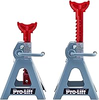 Pro-Lift T-6903D 3 Ton Double Pin Jack Stands - Heavy Duty Safety Locking for Cars, Trucks & Farms