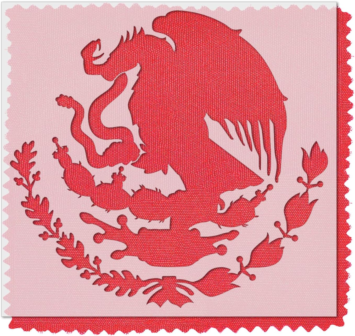 Stencil Stop Mexican Flag Silhouette Stencil - Reusable for DIY Projects, Painting, Drawing, Crafts - 14 Mil Mylar Plastic (4 x 3.75 inches)