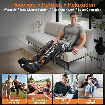 Amazon.com: JZBRAIN Air Compression Leg Recovery Boots : Dual