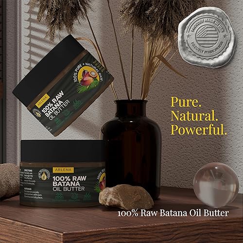 Miniatura 3 de ARLENA Mantequilla de aceite de batana 100% cruda Mantequilla natural sin refinar para el crecimiento del cabello para el cuero cabelludo,