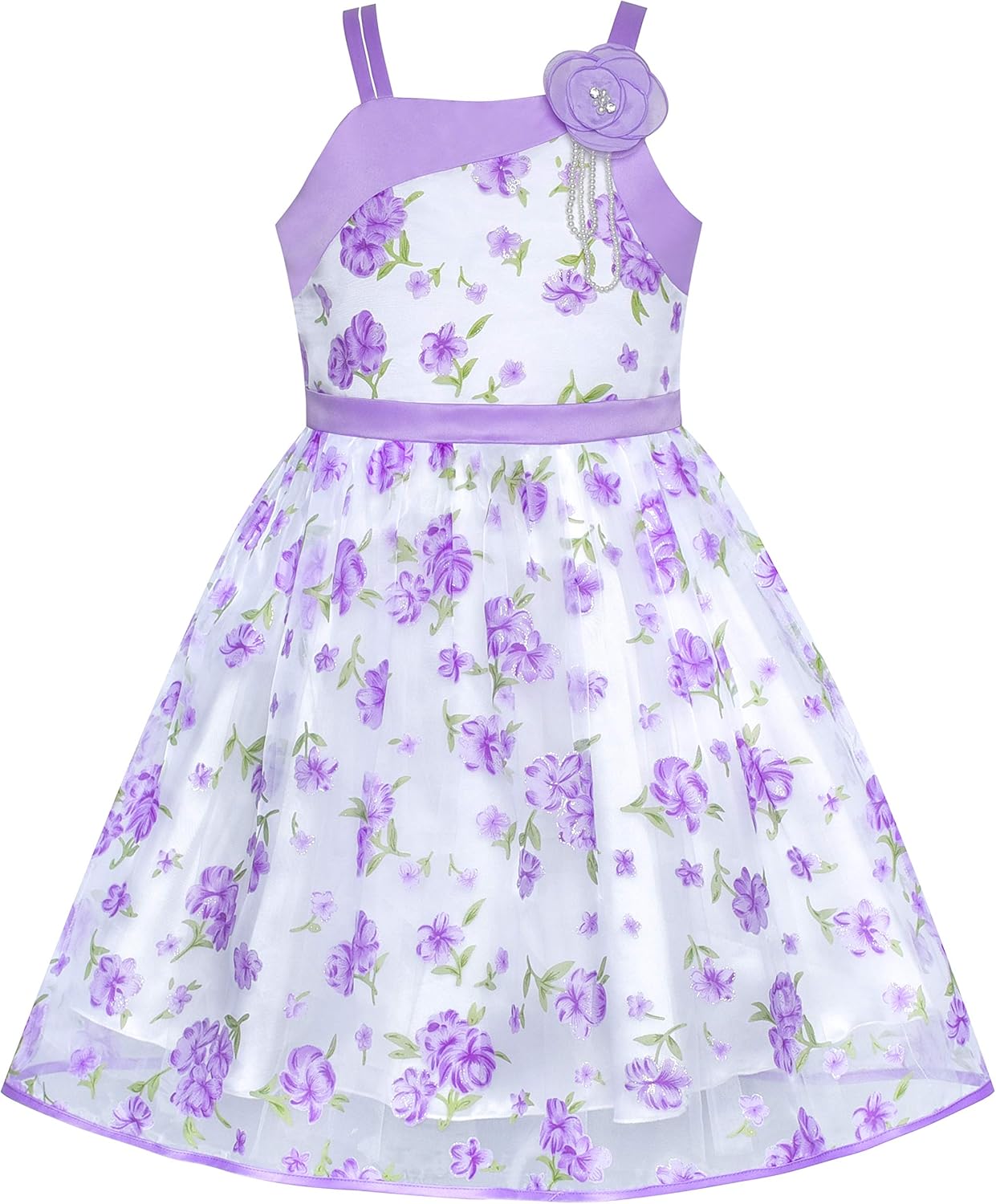 purple floral dresses for weddings