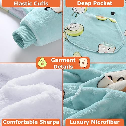 Miniatura 5 de Venustas Manta térmica con capucha con batería de 7.4 V, manta Sherpa de gran tamaño, acogedora y suave