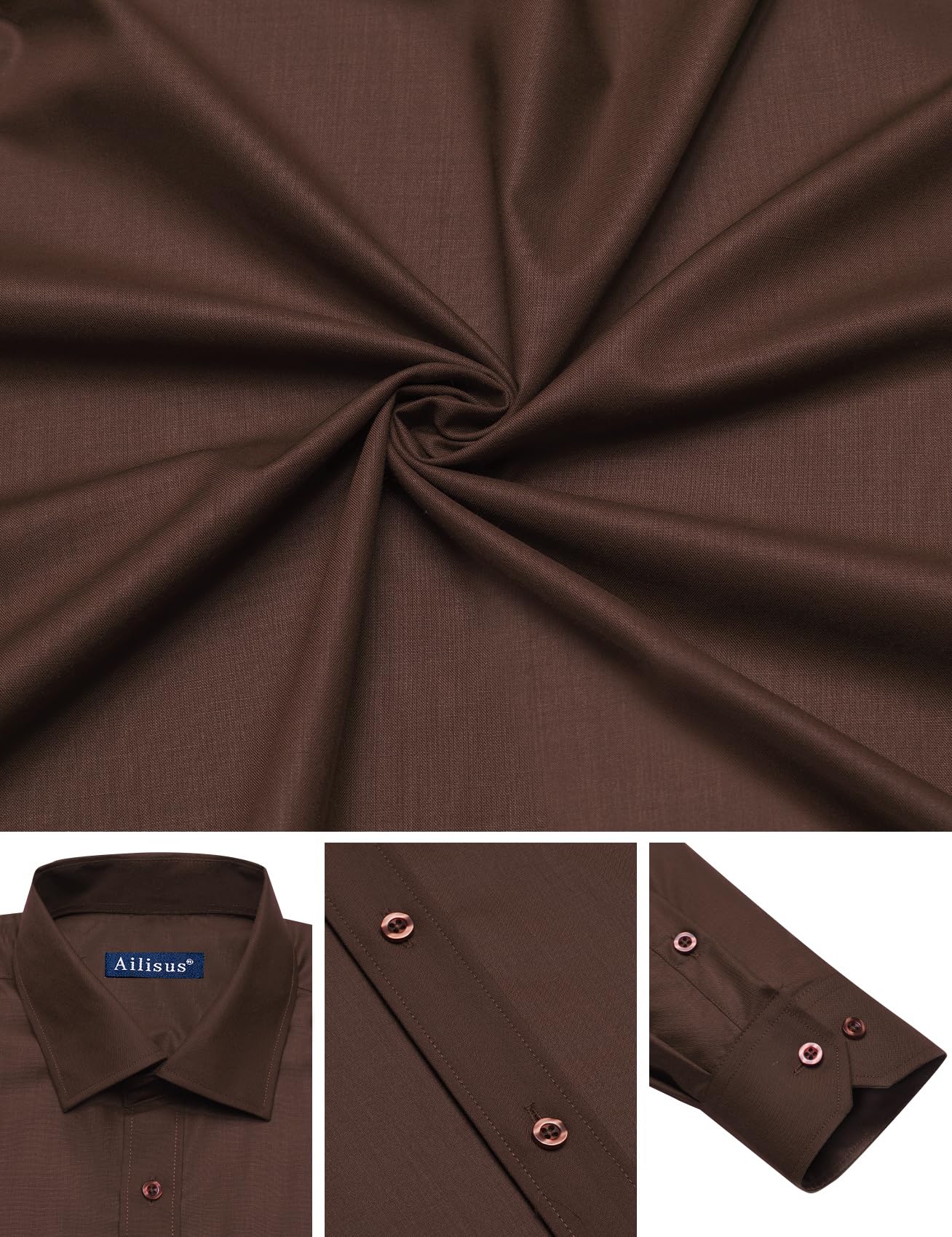 Camicia da uomo a maniche lunghe con cravatta, facile da stirare, vestibilità normale, elasticizzata, per il tempo libero, per il matrimonio