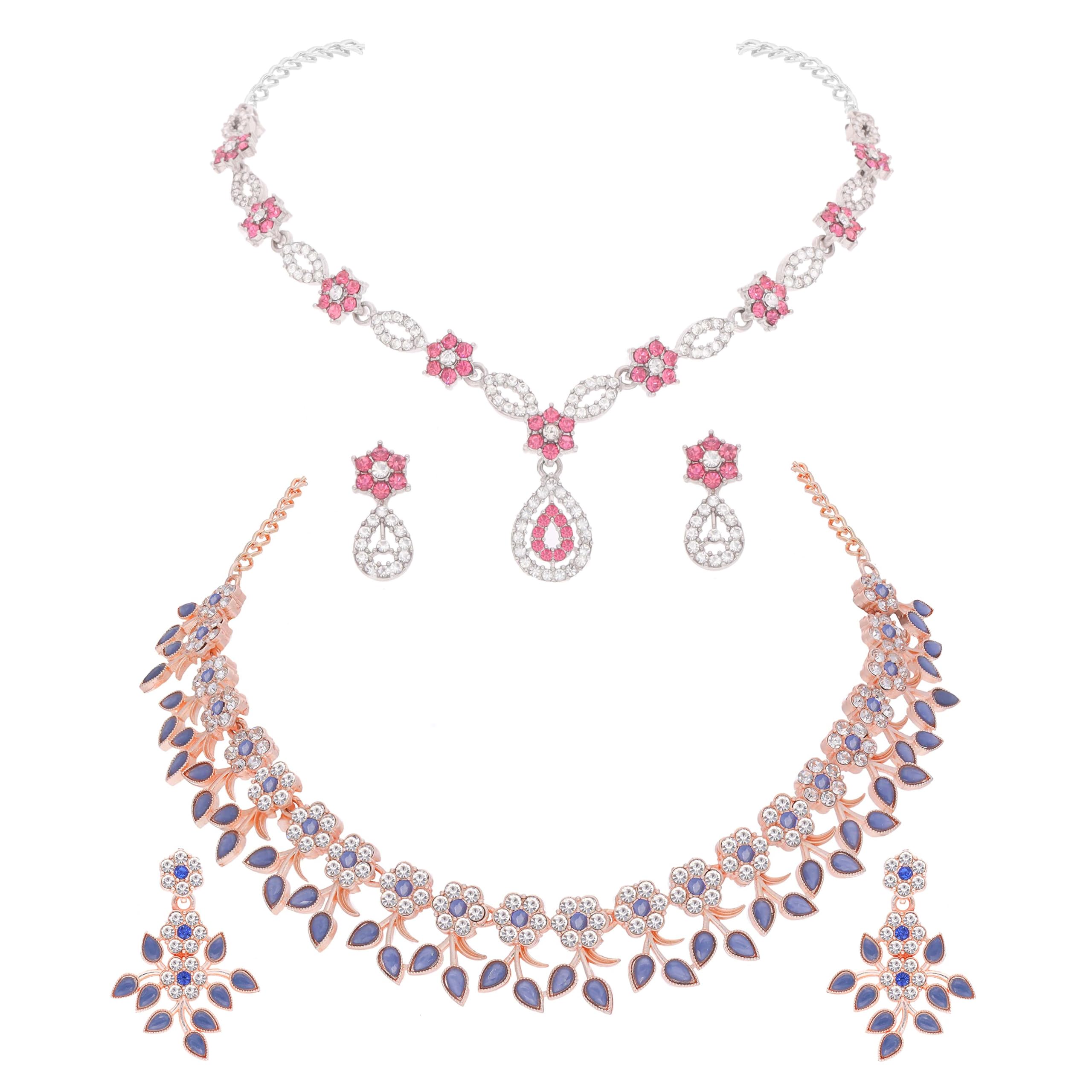 Brado Jewellery Special Contemporary Combo Of Rose Gold And Silver