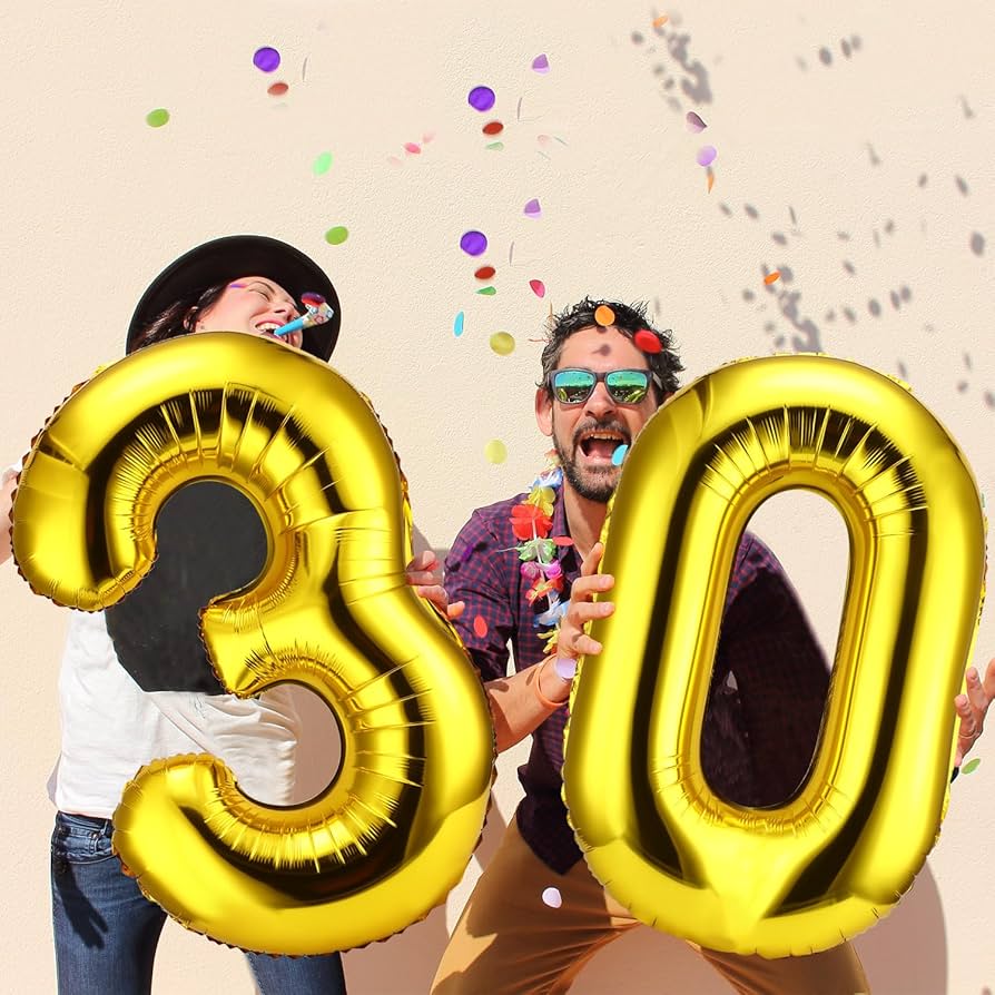 LAWSON バルーン30個 楽天市場】【Ginger Ray】 30歳 お誕生日ゴム風船5枚セット 30th