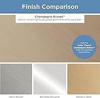 Vista 6 de Perilla Franklin Brass BAR076Z-CZ-B para armario, de 3