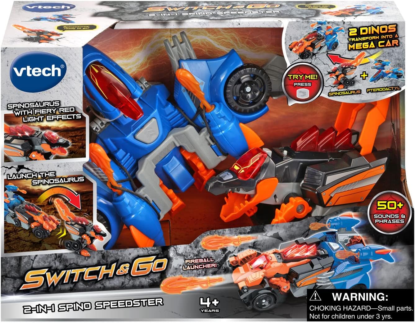VTech Switch and Go 2-in-1 Spinosaurus Speedster