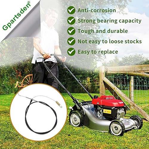 Miniatura 6 de Piezas de repuesto para cable de transmisión Toro Recycler 22 105-1845 para cable de control de tracción de cortacésped autopropulsado