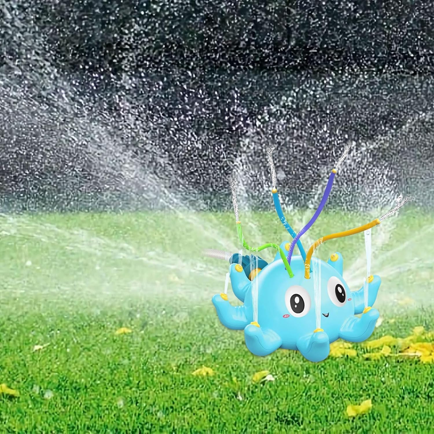 Aspersor De Agua Con Forma De Pulpo Para Jardín – Juguete De Rociado De 2 Metros De Alcance, Diversión Acuática Para Niños 3+