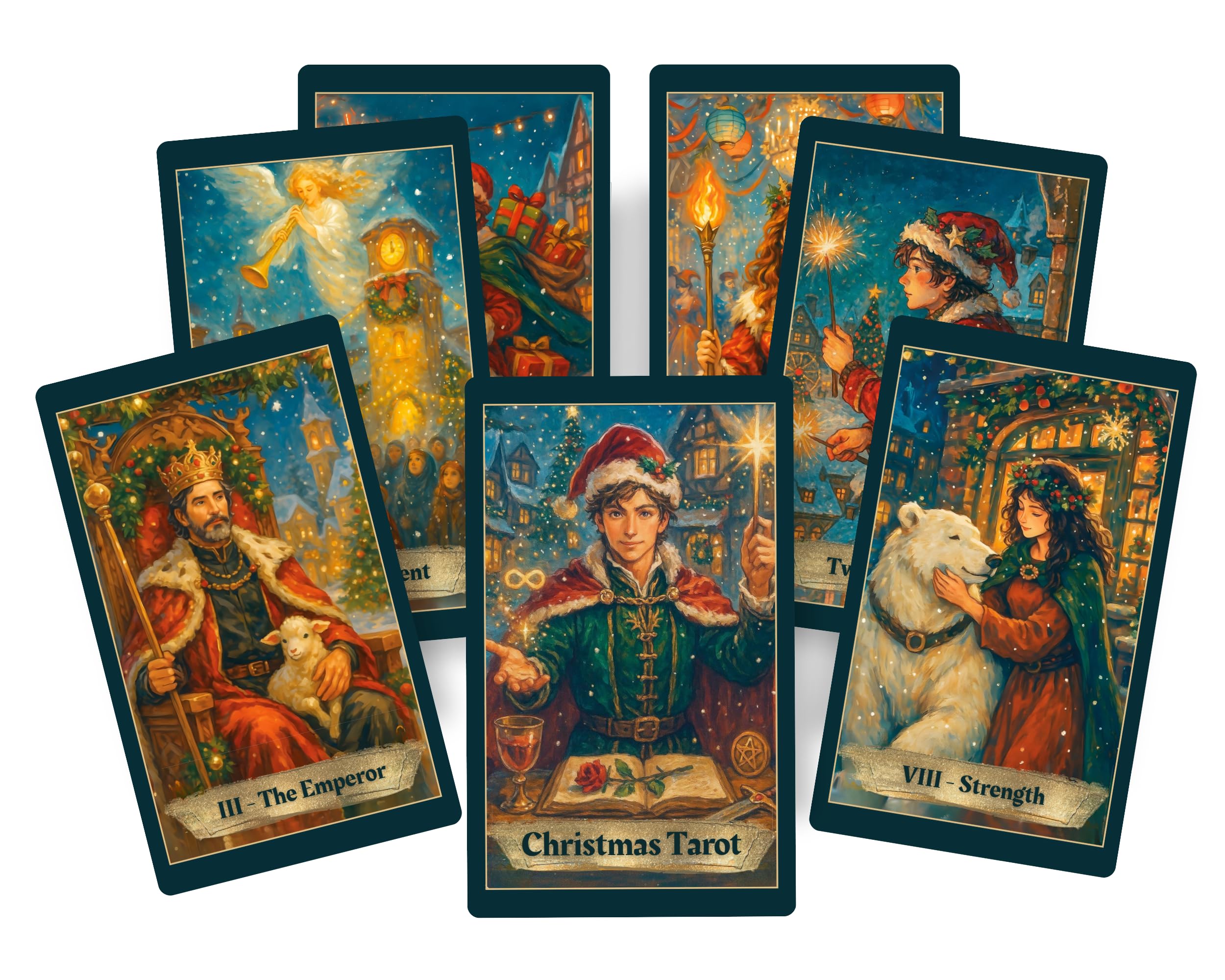 Tarot de Noël - Jeu de tarot de 78 cartes