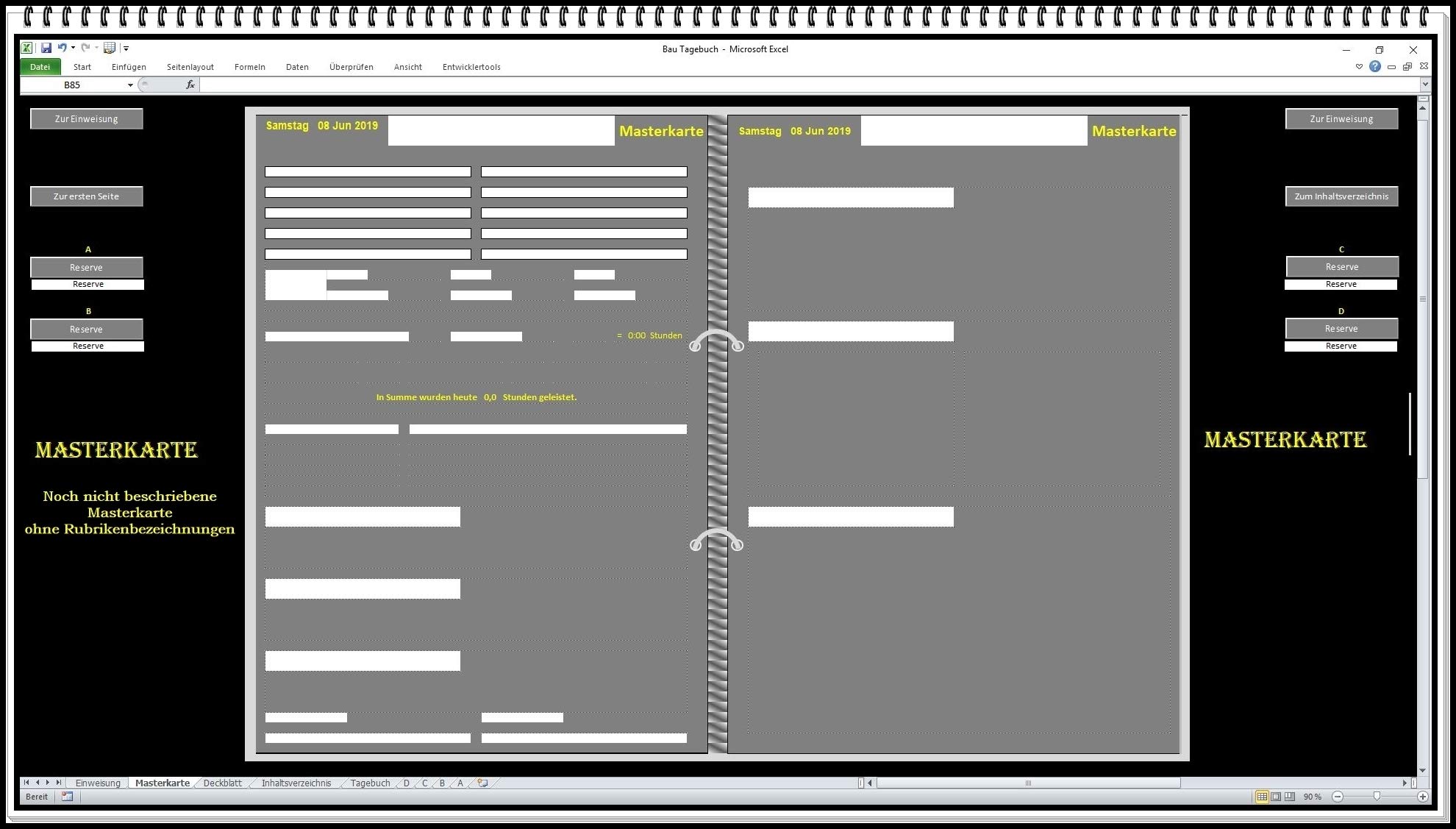 Digitales Bautagebuch Software für Bauführer und Bauherren Handbuch zur Dokumentation nach HOAI Vorlage am Bau für Bauberichte Bauherrentagebuch. Geschenkidee für Bauherren
