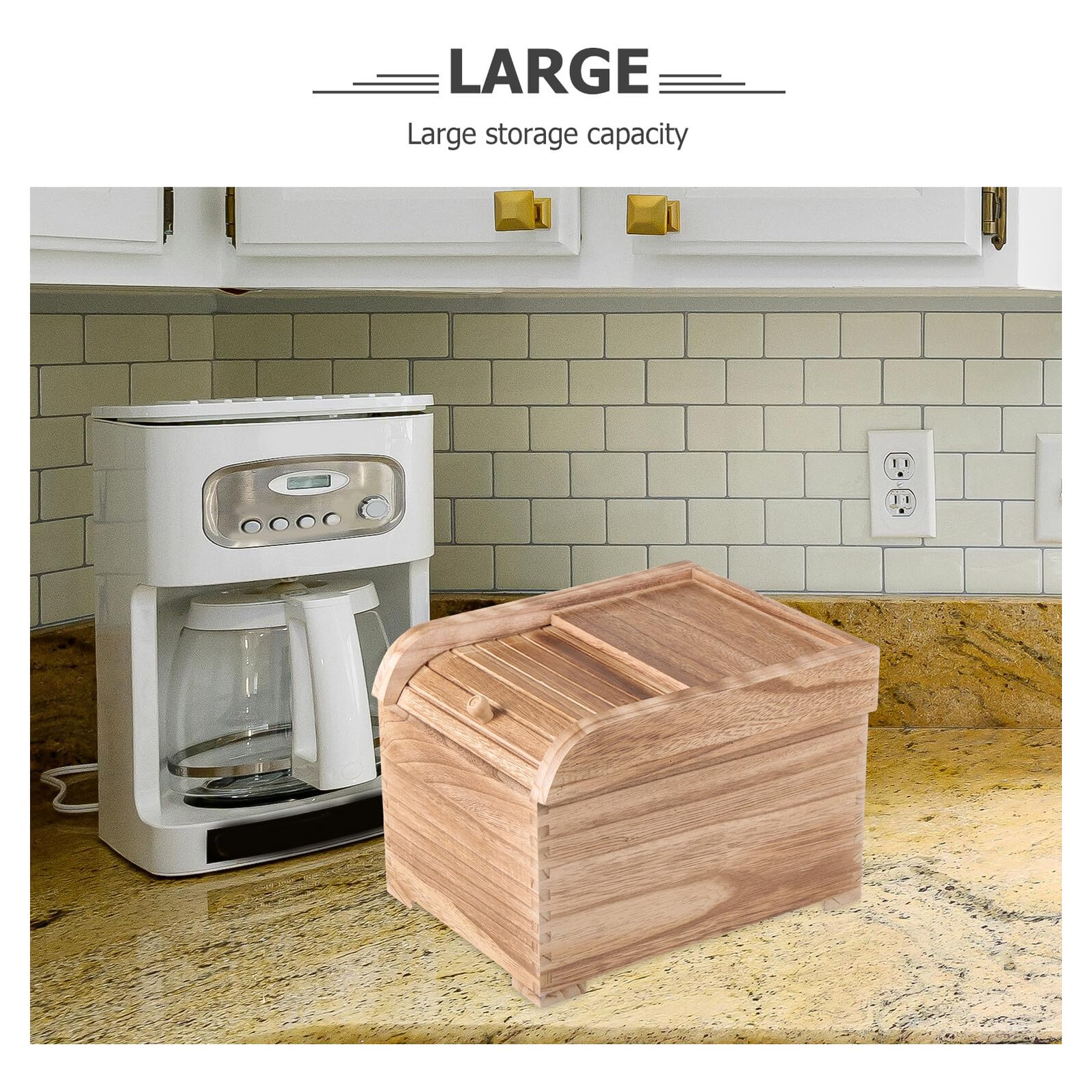Holz Aufbewahrungsbehälter für Reis 5kg Luftdicht und Feuchtigkeitsbeständig Robuste Reiskiste für Küche und Zuhause zur Sauberen Lagerung von Getreide