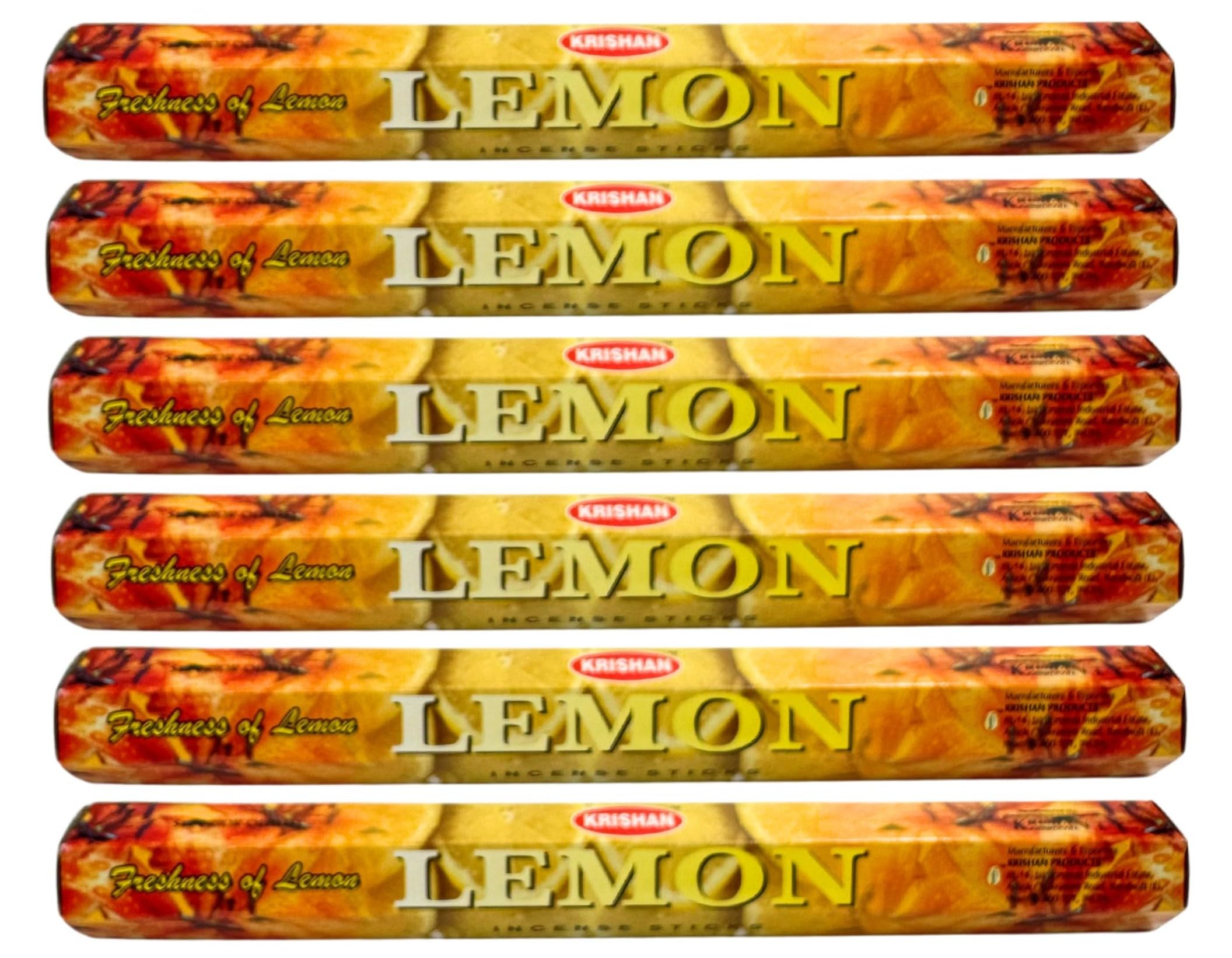 KRISHAN Lemon Incense Whole Box 120 Sticks