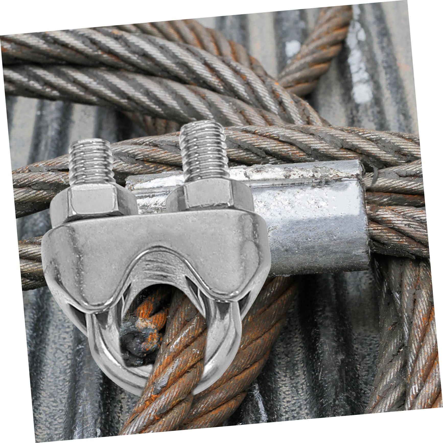20 Piezas Abrazadera de Cable de Acero Inoxidable, M5