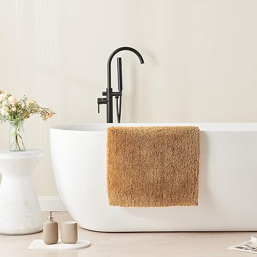 Miniatura 4 de CozeCube Upgraded Shaggy Bath mat for Bathroom Non Slip 15.7" X 23.6", Super Soft Quick Dry Bath Rugs, Fluffy Plush Bathroom Rugs Machine Washable