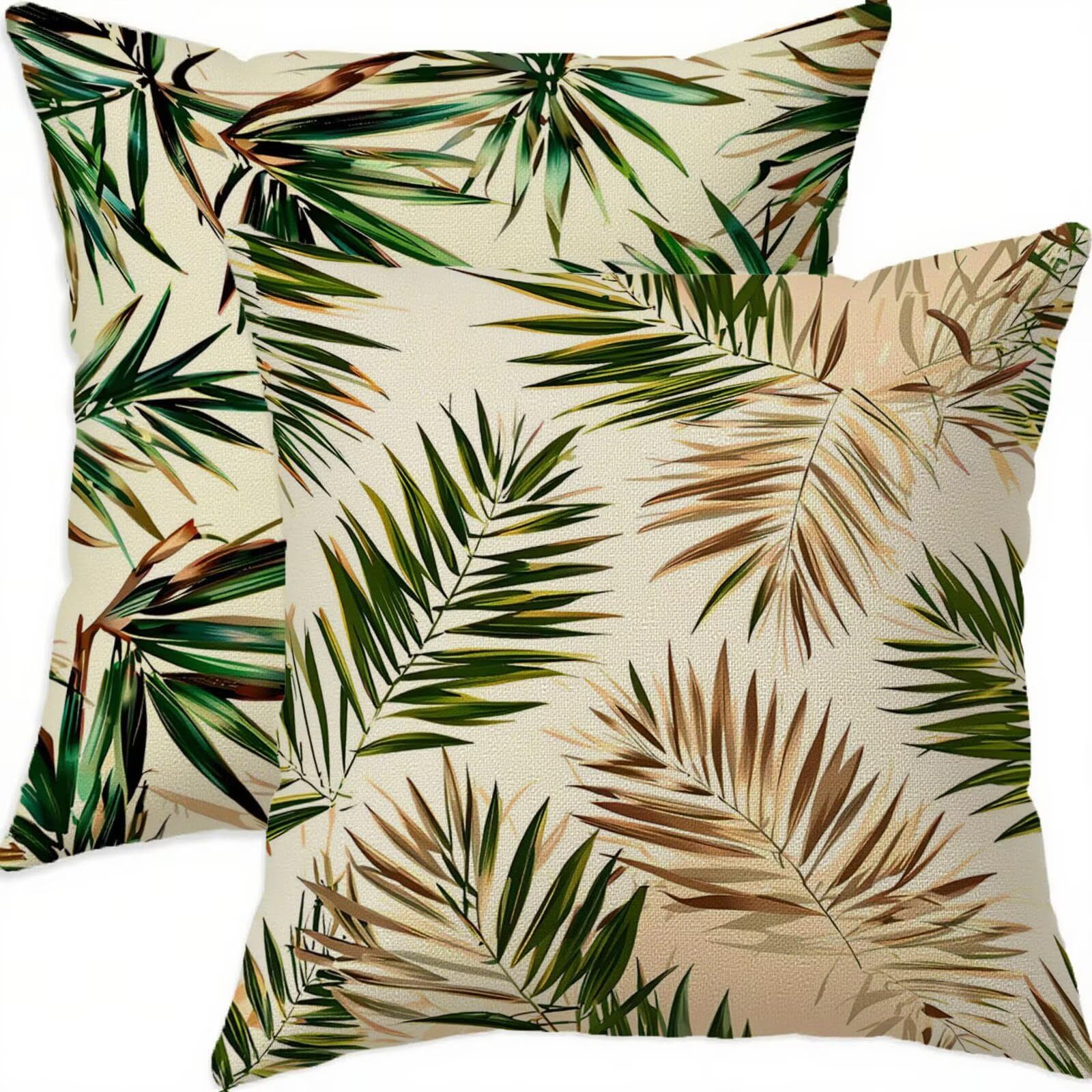 Taie oreiller vert en lin haut de gamme et housse coussin 70x70cm