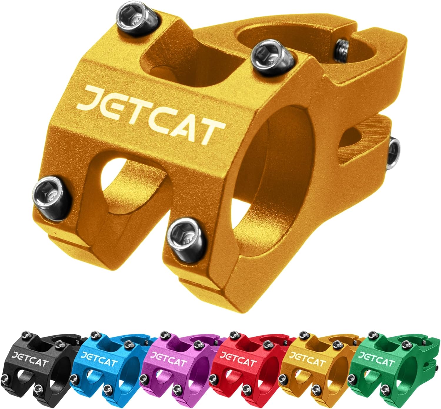 Bike Stem, Short MTB Stem 31.8, Mountain Bike Stem Clamp, Bicycle Stem, Handlebar Stem Riser for BMX/Road