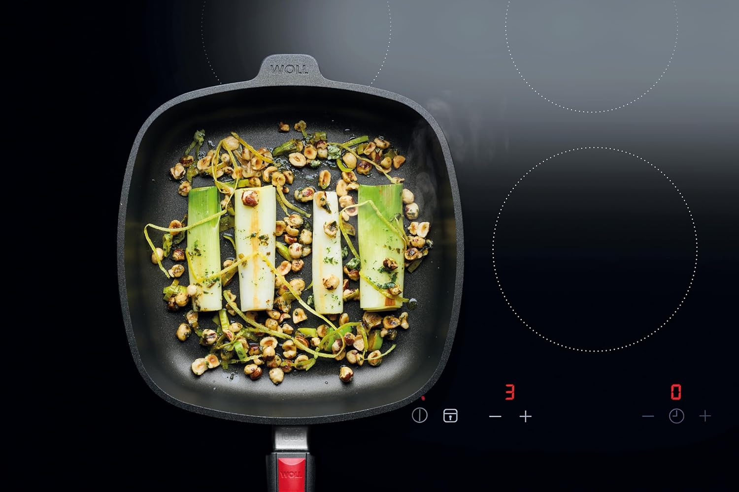 Norbert Woll Nowo-Titanium Induction Frying Pan, Plastic, Black, 26 x 26 cm