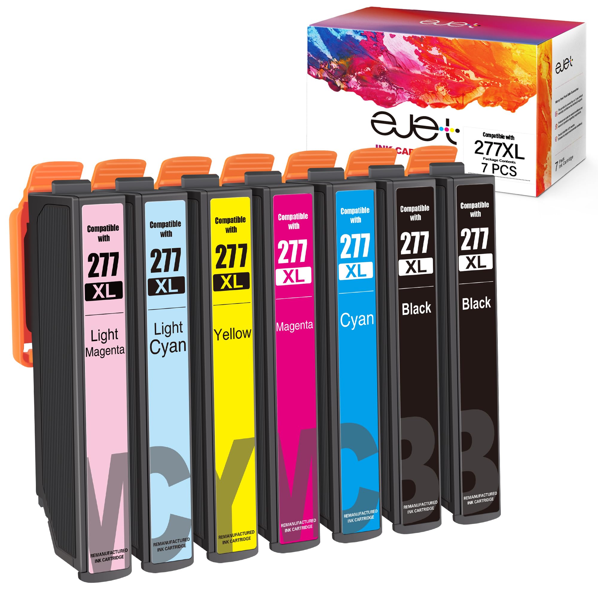 Amazon.com: ejet for 277 Ink Cartridges Remanufactured for Epson