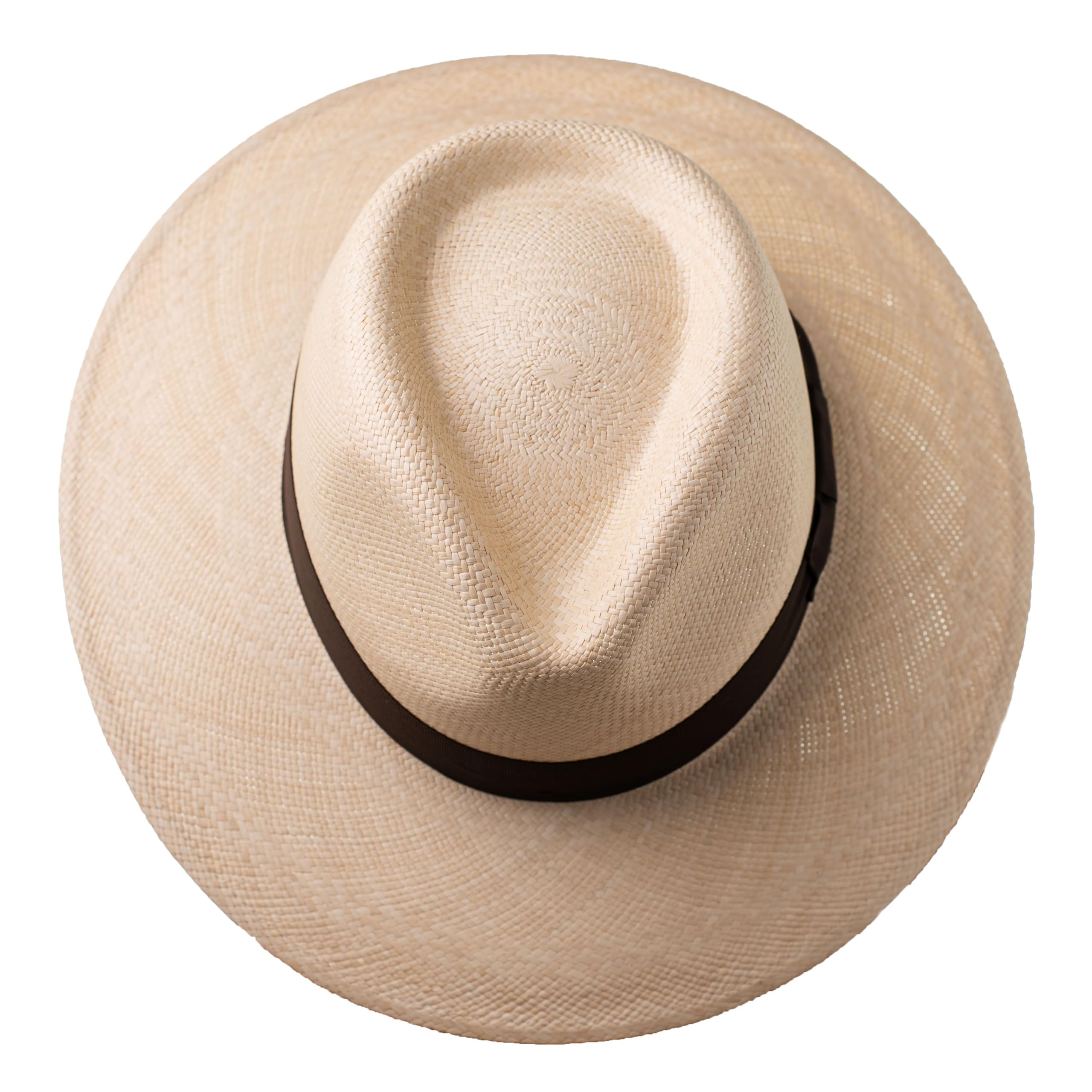 Cuenca 1905 Sidney Sombrero Panamá Genuino de Paja Toquilla, Tejido a Mano y Hecho 100% en Ecuador, Protección UV Natural, Panama Hat de Verano Hombre y Mujer