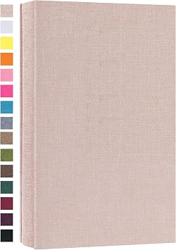 potricher Photo Album for 4x6 300 Horizontal Pockets Linen Cover Small Capacity Picture Book for Family Wedding Baby and Anniversary Beige