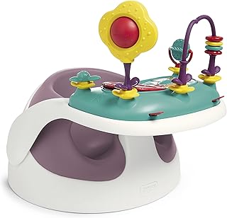Mamas & Papas Asiento para bebé y bandeja de actividades con características ajustables, diseño de apoyo, estable y fácil de limpiar, color rosa oscuro