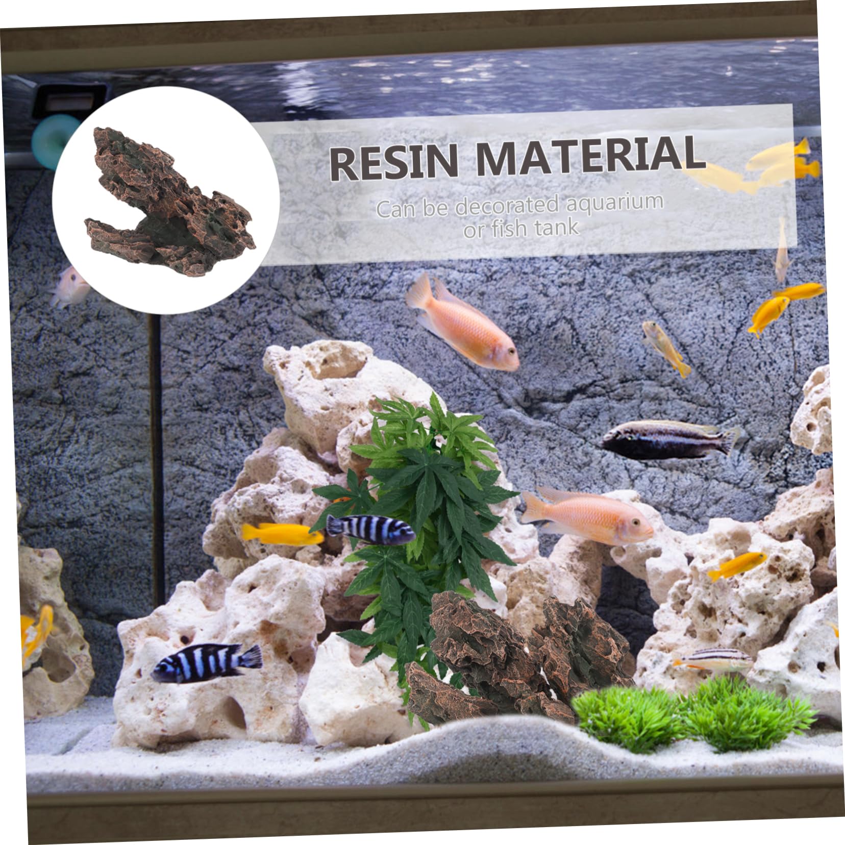 Decoración De Rocalla para Acuario Decoración De para Pecera Accesorio De Resina para
