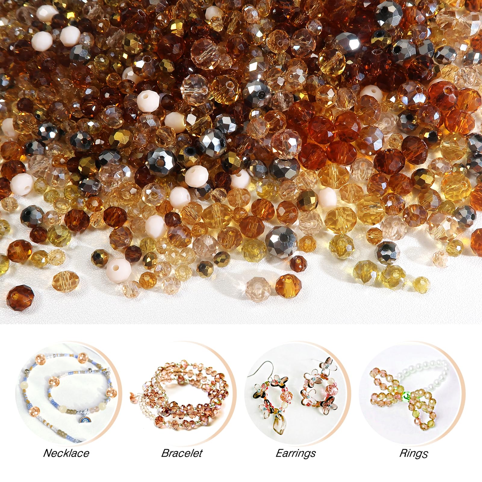 Rondella Cristallo Sfaccettato 3x2 Mm Siam AB - Filo 37/38 Cm - Foto 2