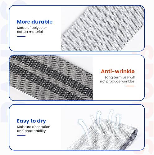 Miniatura 3 de YUNZY - Bandas de resistencia para entrenamiento, 3 bandas para el trasero y 1 diadema deportiva para mujeres y hombres, bandas de entrenamiento de