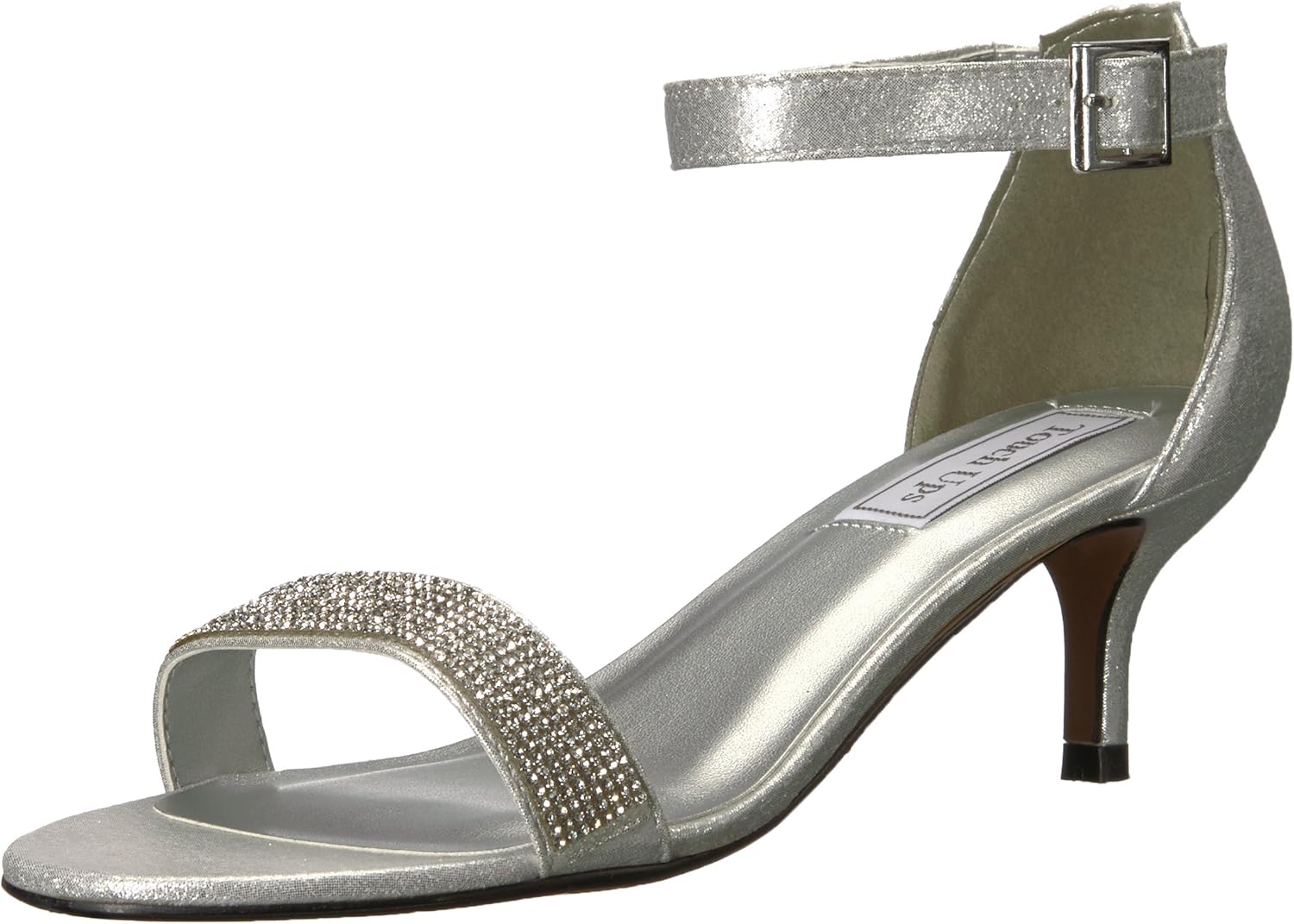 Touch Ups Women's Isadora Heeled Sandal, Silver, 7 M US