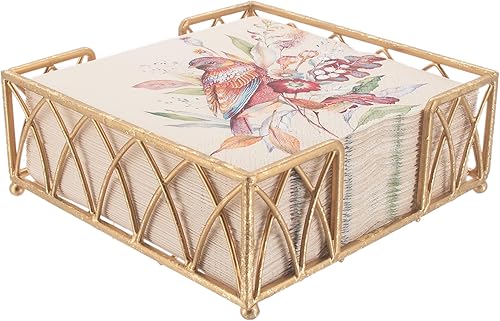 Vista 2 de Boston International - Organizador de toallas Gold Leaf