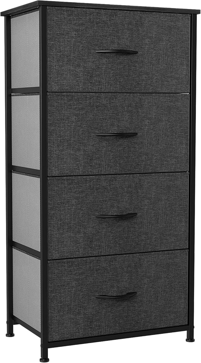 YITAHOME Chest of Drawers with 4 Drawers,Bedroom Drawers, Fabric