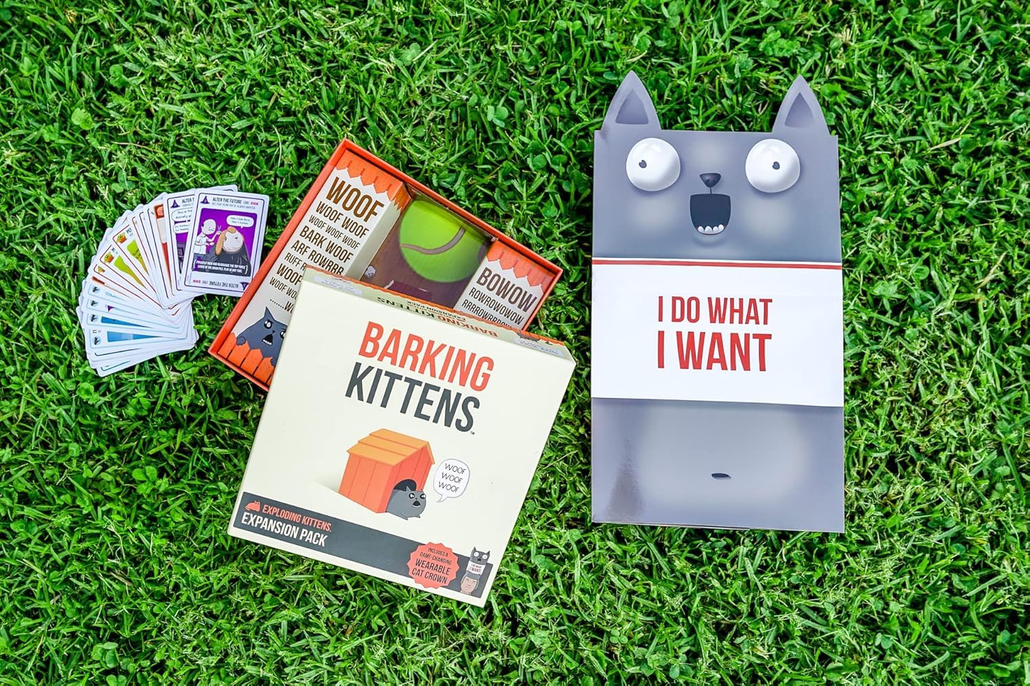 Exploding Kittens - Dodatek „Szczekające kotki” od twórców „Eksplodujących kotków” – Gry dla dorosłych, młodzieży i dzieciaków – Gry dla całej rodziny