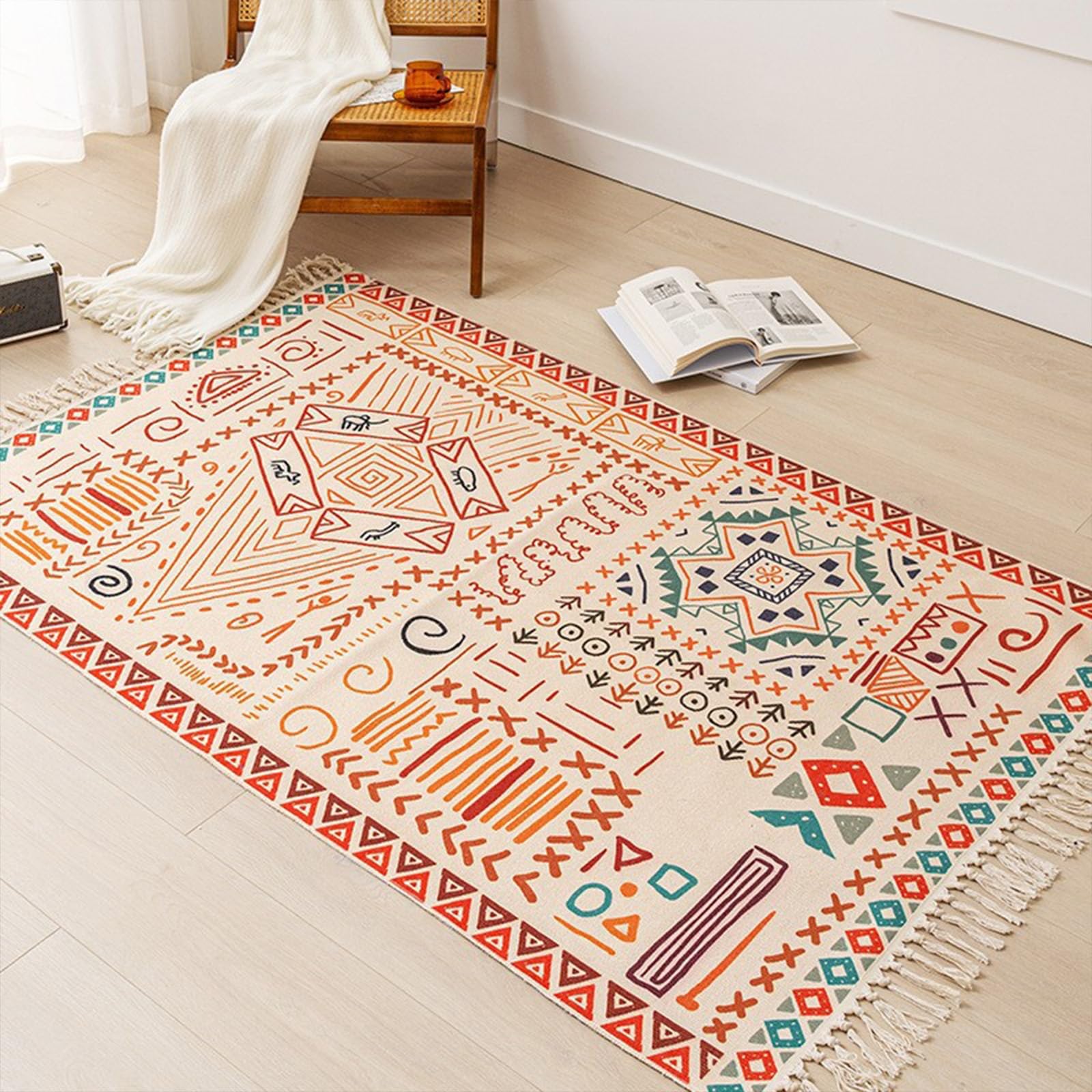 Tapis marocain bohème doux pour créer un nid douillet à la maison