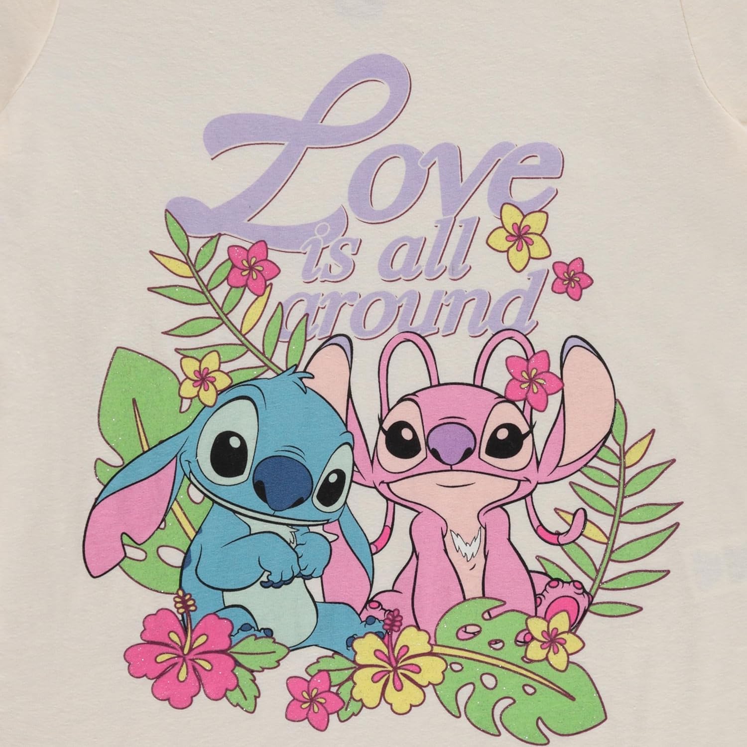 Disney Girls Lilo & Stitch Zip Up Hoodie - Little and Big Girls Sizes 4-16