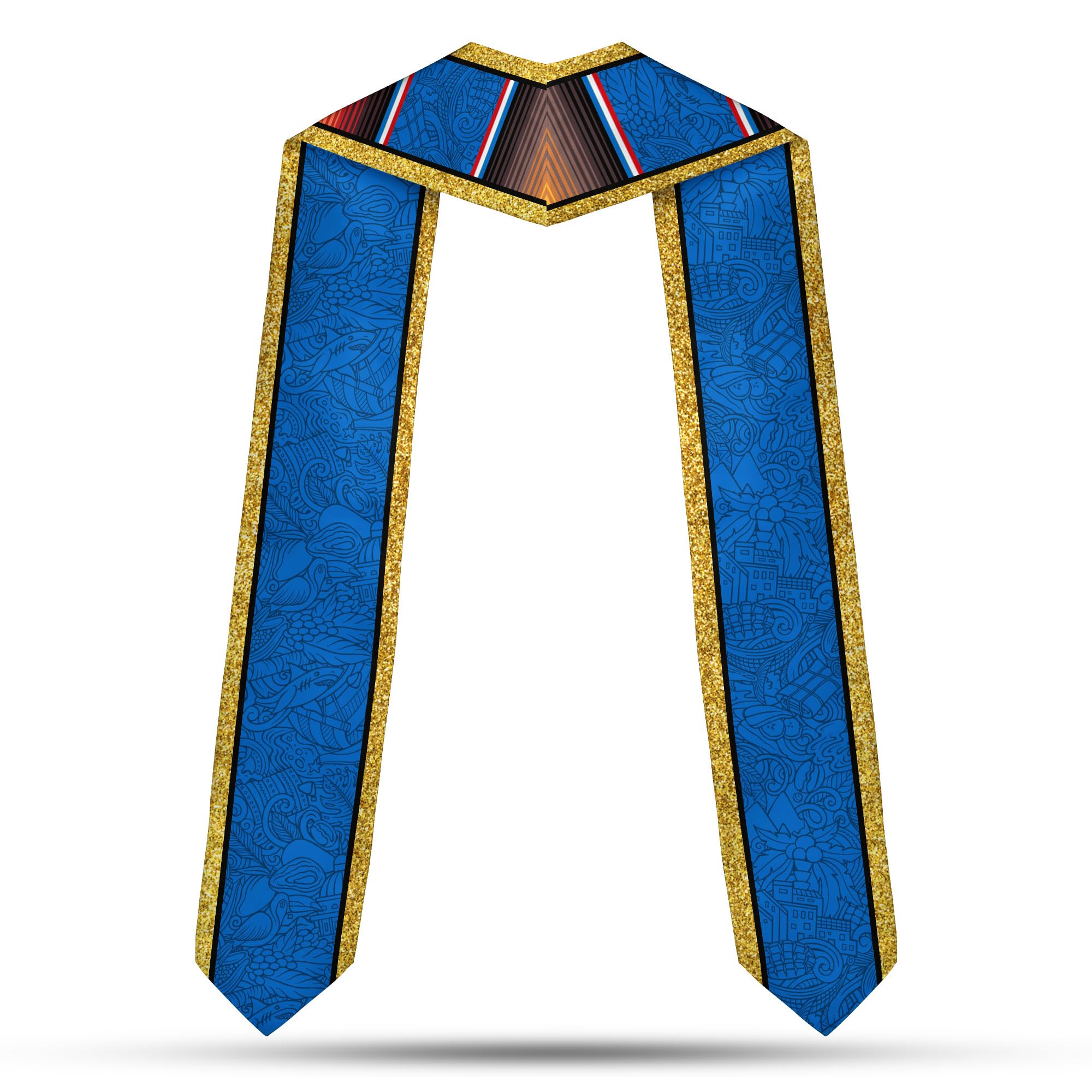 MonkeyVan Personalized Nicaragua Graduation Stole,Custom Nicaraguan Flag Graduation Sash,Nicaragua Stole Class of 2025 Sash S10