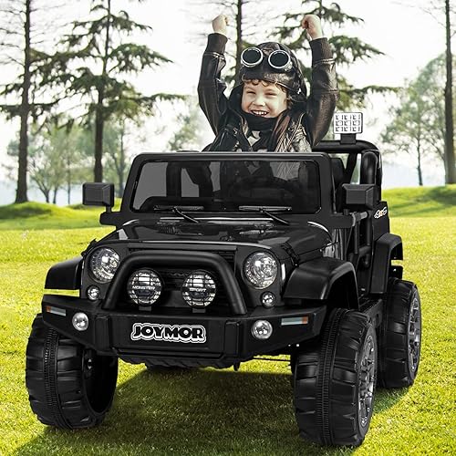 Miniatura 9 de VALUE BOX Safety - Auto eléctrico de dos plazas de 12 V control remoto para niños pequeños vehículos motorizados automóvil de juguete suspensión de