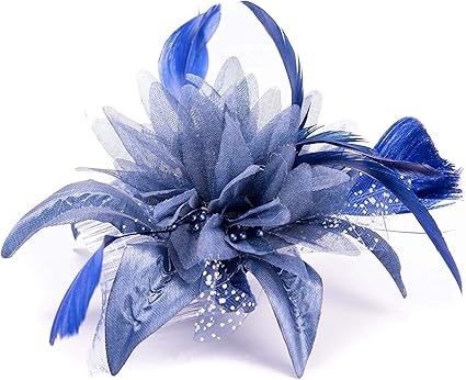 Amazon fascinators navy blue Clearance