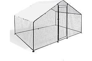 Confote Walk-in Metal Outside Dog Kennel