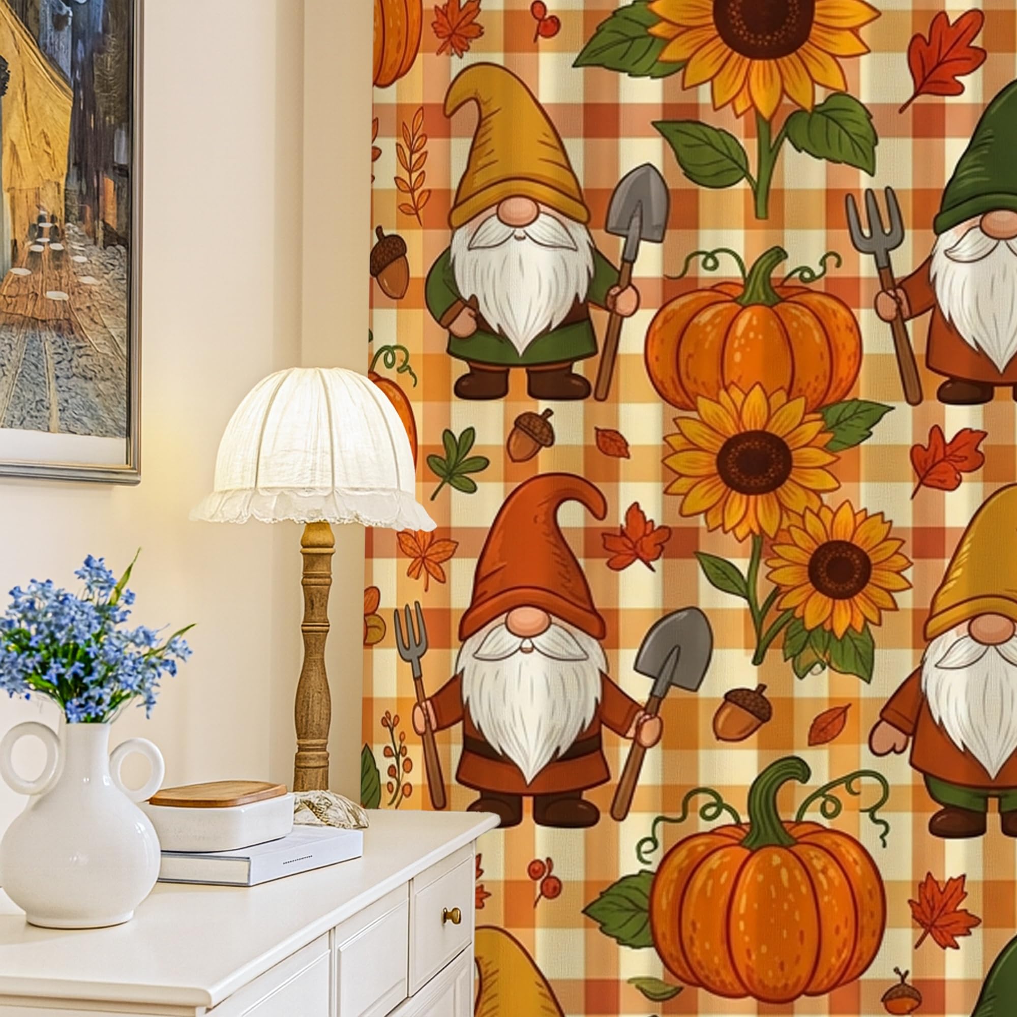 Rideaux isolation thermique occultants orange pour salon et chambre