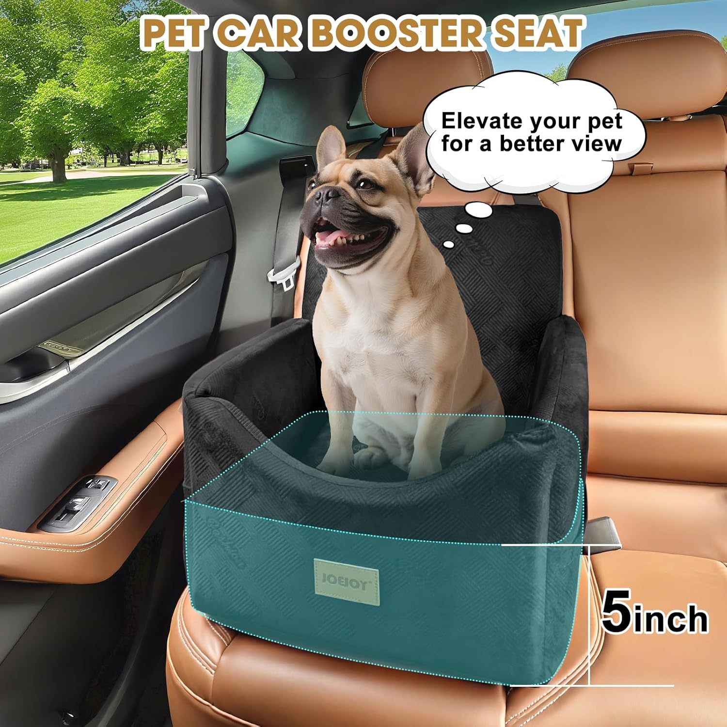 Travel in Comfort: JOEJOY Memory Foam Dog Car Seat Review