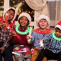 Vista 5 de Syhood 16 tubos de luz LED de Navidad, juguetes sensoriales para ansiedad, tubos elásticos de Papá Noel, muñeco de nieve, tubos brillantes, juguetes