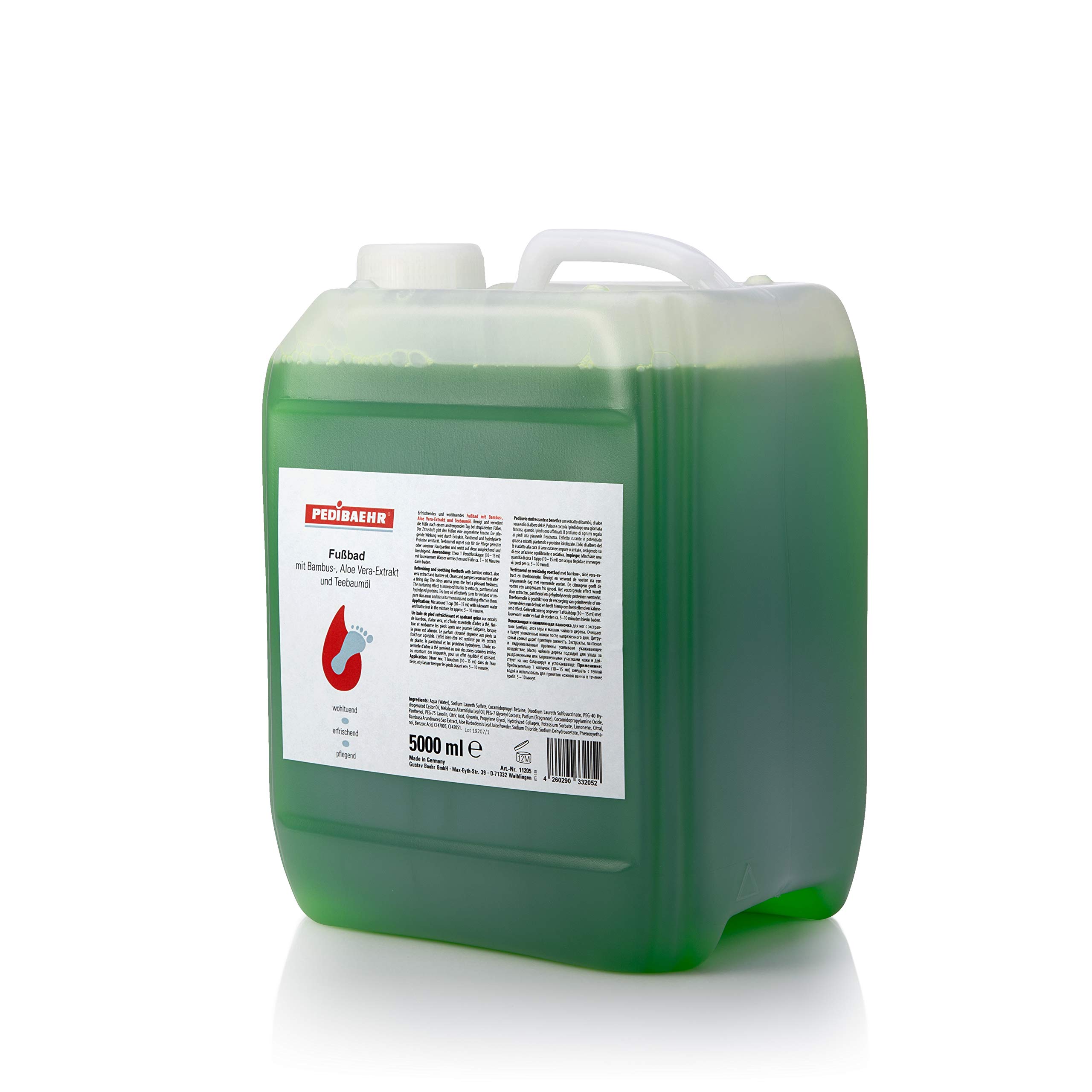 Pedibaehr Fußbad mit Bambusund AloeVera-Extrakt 5000 ml