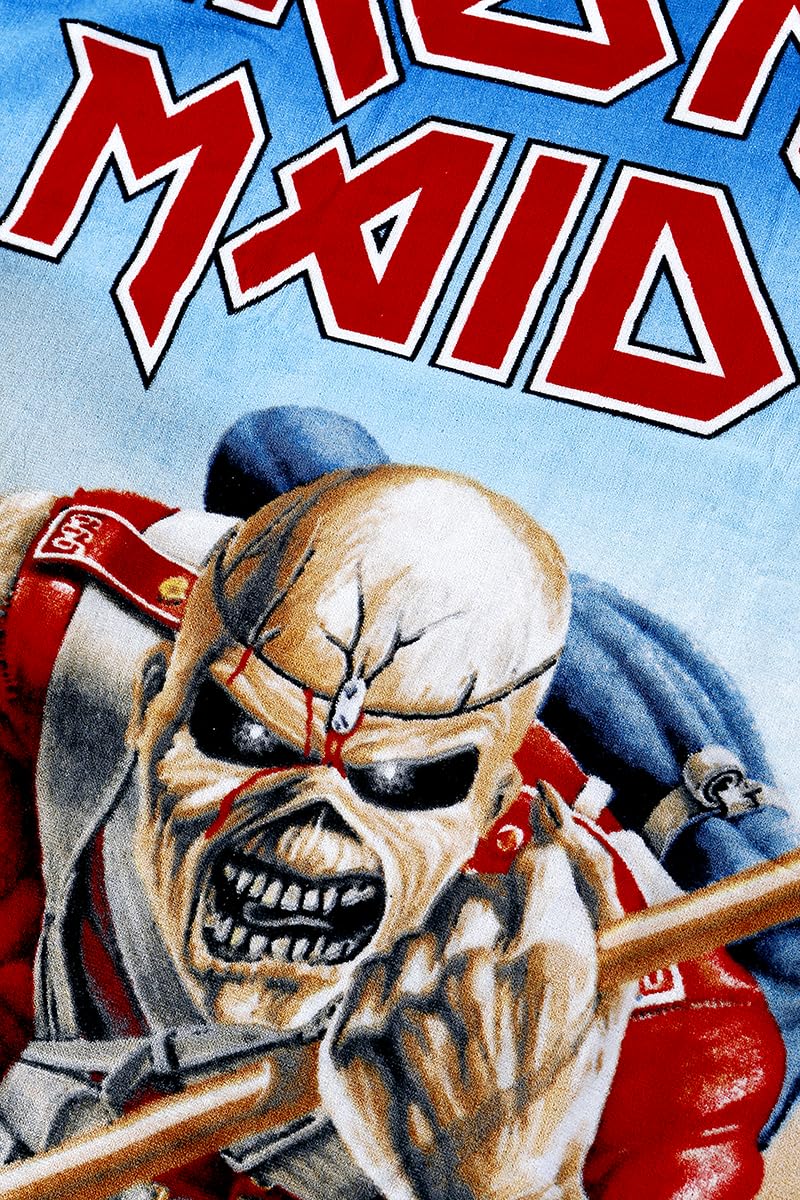 Iron Maiden The Trooper - Toalla de baño Unisex (100% algodón, 75 x 150 cm), diseño de Bandas